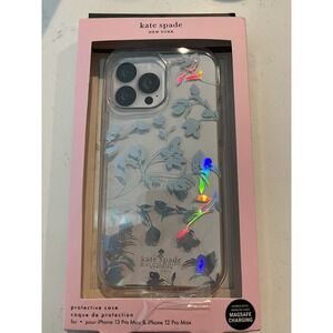 Kate Spade New York Protective Case iPhone 12 PRO MAX / 13 PRO MAX SILVER FLORAL
